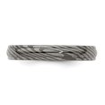 thumbnail image 4 of Diamond2Deal Timoku 4mm Domed Ridged Edge Band for Women Size 6.5, 4 of 6