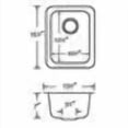 thumbnail image 2 of Swanstone Classics 13.5" x 15.5" Undermount Bar Sink, Night Sky, 2 of 2
