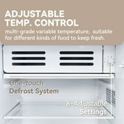 3.1 Cubic Feet Freestanding Mini Fridge Compact refrigerator black