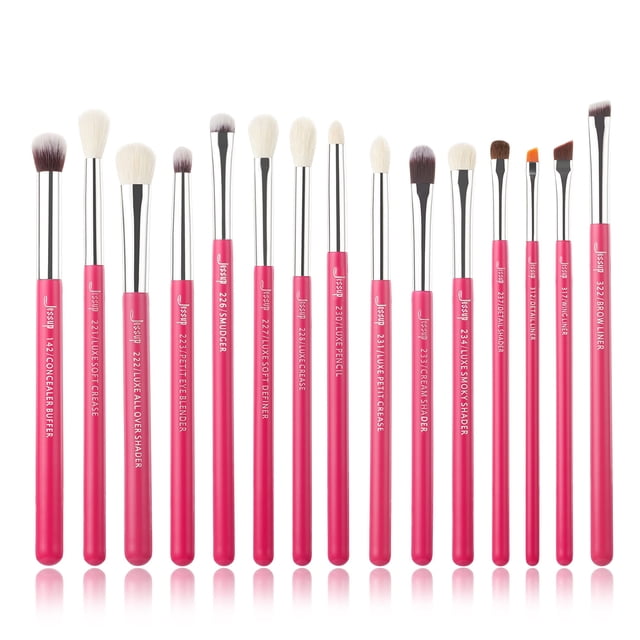 Set de brochas de maquillaje Jessup Professional, 15 piezas, para ojos
