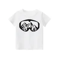 thumbnail image 3 of 2024 Nueva camiseta de moda para niños, ropa para niños de manga corta en blanco y negro, camiseta con estampado de roca para niños y niñas, 3 of 5