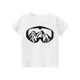 thumbnail image 3 of 2024 Nueva camiseta de moda para niños, ropa para niños de manga corta en blanco y negro, camiseta con estampado de roca para niños y niñas, 3 of 5