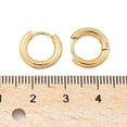 thumbnail image 3 of Ion Plating(IP) 304 Stainless Steel Huggie Hoop Earrings Hypoallergenic Earrings with 316 Surgical Stainless Steel Pin Golden 10 Gauge, 3 of 5