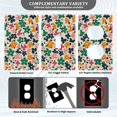 thumbnail image 3 of Yayeee Blank Wall Plate Cover 1-Gang 4.5"x2.7" Home Unused Decorative Outlet, Floral Blooms, 3 of 7