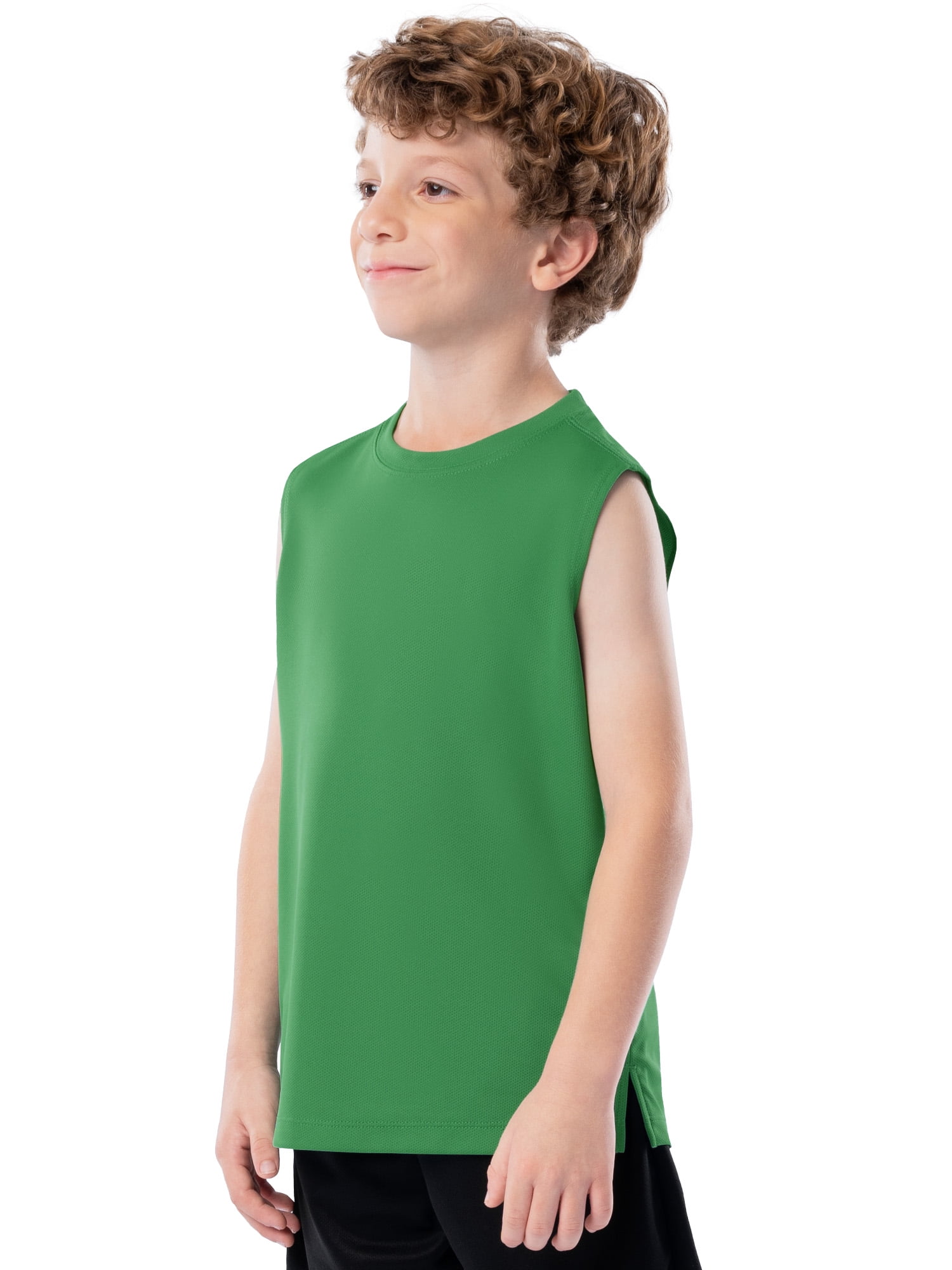 Athletic Works Boy's Core Active Muscle Tank, 2-Pack, Sizes 4-18 & Husky