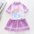 thumbnail image 2 of 10-12 T Toddler Girl Swimsuit Girls Short Sleeve Dress Style Swimsuit For Toddlers Children And Adults Sun Hot Weather Swimwear, 2 of 5