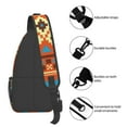 thumbnail image 5 of ZNDUO Sling Bag, Men Shoulder Backpack Small Cross Body Chest Sling Backpack-Vintage South American Geometry Pattern, 5 of 8