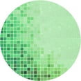 thumbnail image 1 of Ahgly Company Machine Washable Indoor Round Transitional Green Area Rugs, 6' Round, 1 of 7