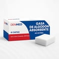 thumbnail image 1 of Gasa No Esteril Algodón Absorbente Caja 200 Pzs 5x7.5 cm Denmed, 1 of 6