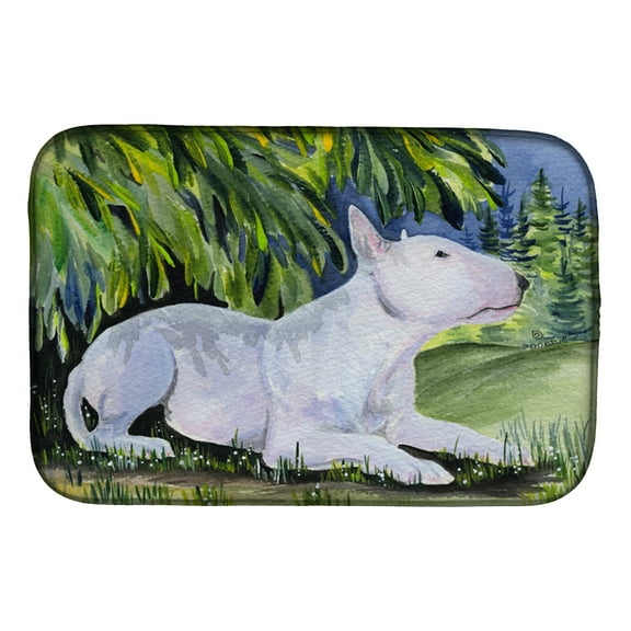 Bull Terrier Dish Drying Mat