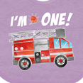 thumbnail image 4 of Inktastic I'm 1 Fire Truck 1st Birthday Boys or Girls Baby Bib, 4 of 4