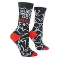 thumbnail image 3 of Cool Socks Novelty Crew Socks Women's Anxiety, Graphic Print, Large, 3 of 6