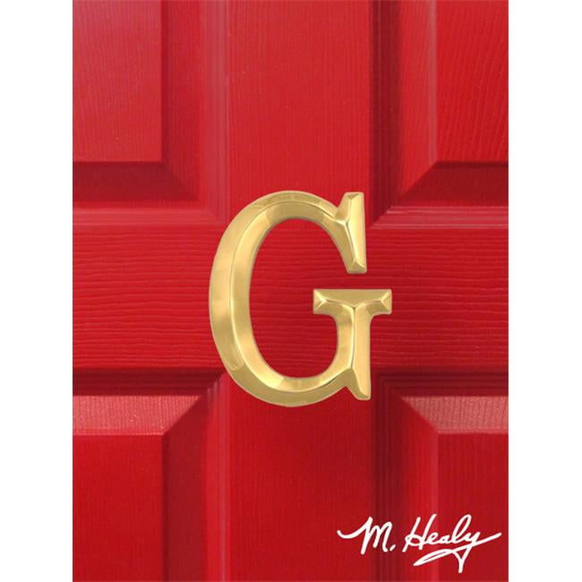 Michael Healy Designs MHMG1 Monogram Letter G Door Knocker, Brass 