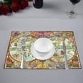 thumbnail image 2 of MKHERT Pirate Adventures Vintage World Atlas Placemats Table Mats for Dining Room Kitchen Table Decoration 12x18 inch,Set of 6, 2 of 4