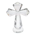 thumbnail image 1 of Cruz de cristal decorativa para el hogar y la oficina. Estatua de cruz religiosa para decoraciones cristianas de Pascua. Figuras coleccionables para la mesa de comunión., 1 of 8