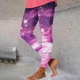 thumbnail image 2 of Womens Leggings Fashion Graphic Printed Stretchy High Waisted Tights Runing Workout Athletic Yoga Pants (3XL, Pink A), 2 of 5