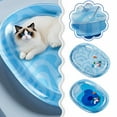 thumbnail image 5 of Cat Water Mat,Sensory Water Mat, Keep Pets Cool, Cooling Water Mat Cat, Summer Water Play Mat for Cats, Dogs, Interactive Cat Toy Pet Summer Cooling Water Bed Large Dog Cat kennel Cooling Pad, 5 of 9