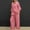 Pink, variant on Pyhlmscde Women's Long Sleeve Shirts Wide Leg Pant Matching Set Outfits, Lounge Sets for Women, Fall Clothes for Women, Two Piece Sets for Women