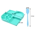 thumbnail image 2 of CSChome Bol pour Nourriture pour Animaux Bol Flexible de Qualité Alimentaire 4 Compartiments Réutilisable avec Ventouses Tapis de Léchage Sans Odeur pour Chien Bol d'Alimentation Lente pour Animaux, 2 of 7
