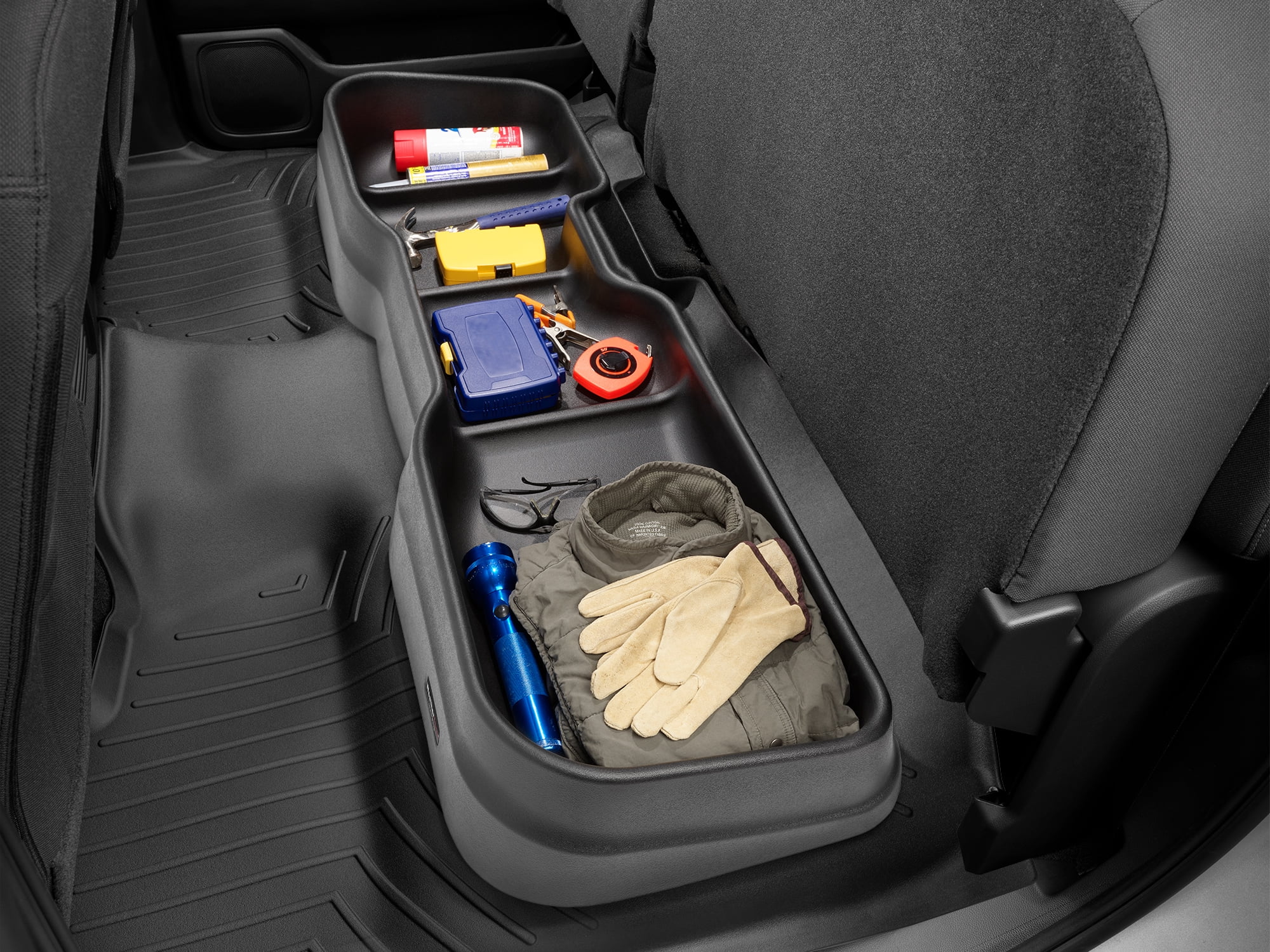 WeatherTech Under Seat Storage System compatible with Nissan Titan XD, Titan, Black