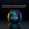 thumbnail image 3 of Bdday Wireless Bluetooth Speaker Colorful Subwoofer With LED Display FM Radio Alarm Clock Bluetooth Hifi Card MP3 Music Play, 3 of 9