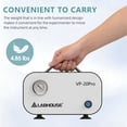 thumbnail image 4 of LABHOUSE Lab Vacuum Filtration Pump VP-20PRO, Negative Pressure Adjustable Diaphragm Oil Free Pump 20L/min with Rubber Tube for Laboratory, 4 of 10