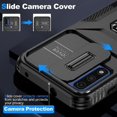 thumbnail image 3 of Funda para GANGXUN Motorola Moto G Play 2023 - Soporte metálico, Función magnética, Negro, 3 of 5