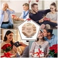thumbnail image 3 of Paquete de 1. Dados de madera IVW para regalos de San Valentín, juegos de cita nocturna y tablero para parejas - Dado D12 de doce caras con veta de madera original para juegos de rol de mesa (RPG), 3 of 5