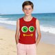 thumbnail image 4 of Niños Niños Niños Moda Lindo Gradiente Impresión Suave Camisola sin Mangas para el Uso Casual Y Ocasiones Especiales, 4 of 8