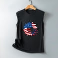 thumbnail image 4 of Chaleco estampado para mujer del Día de la Independencia, blusa de verano para niñas adultas Pompotops  FGAJ13670, 4 of 5