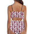 thumbnail image 3 of FcBaudy Womens Swimsuits Two Piece Swimsuit for Women Bathing Suit for Women Tankini Swimsuits for Women Women's Ruffled Bikini Swimsuit Set Women Swimsuit, 3 of 5