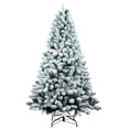 thumbnail image 1 of Árbol de Navidad Maylaviu artificial flocado de 1,2 m con piña de pino, 1 of 7