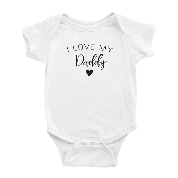I Love My Daddy Cute Baby Romper Boy Girl
