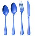 thumbnail image 1 of Ensemble de Couverts 4 Pcs en Acier Inoxydable Poli pour Dîner, 1 of 9