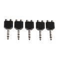thumbnail image 1 of Adaptador divisor AV Audio/vídeo Sunnimix 6,5mm Macho a Doble RCA Hembra 2 piezas, 1 of 8