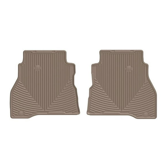 Weathertech Floor Mat W511TN All-Weather; Direct-Fit; Deeply Sculpted Channels; Tan; Thermoplastic Elastomer TPE; 2 Piece