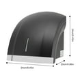 thumbnail image 3 of 1800W Electric Compact Automatic Hand Dryer, High Speed Hot Cold Air Hands Dryer Silver/White/Black, 3 of 9