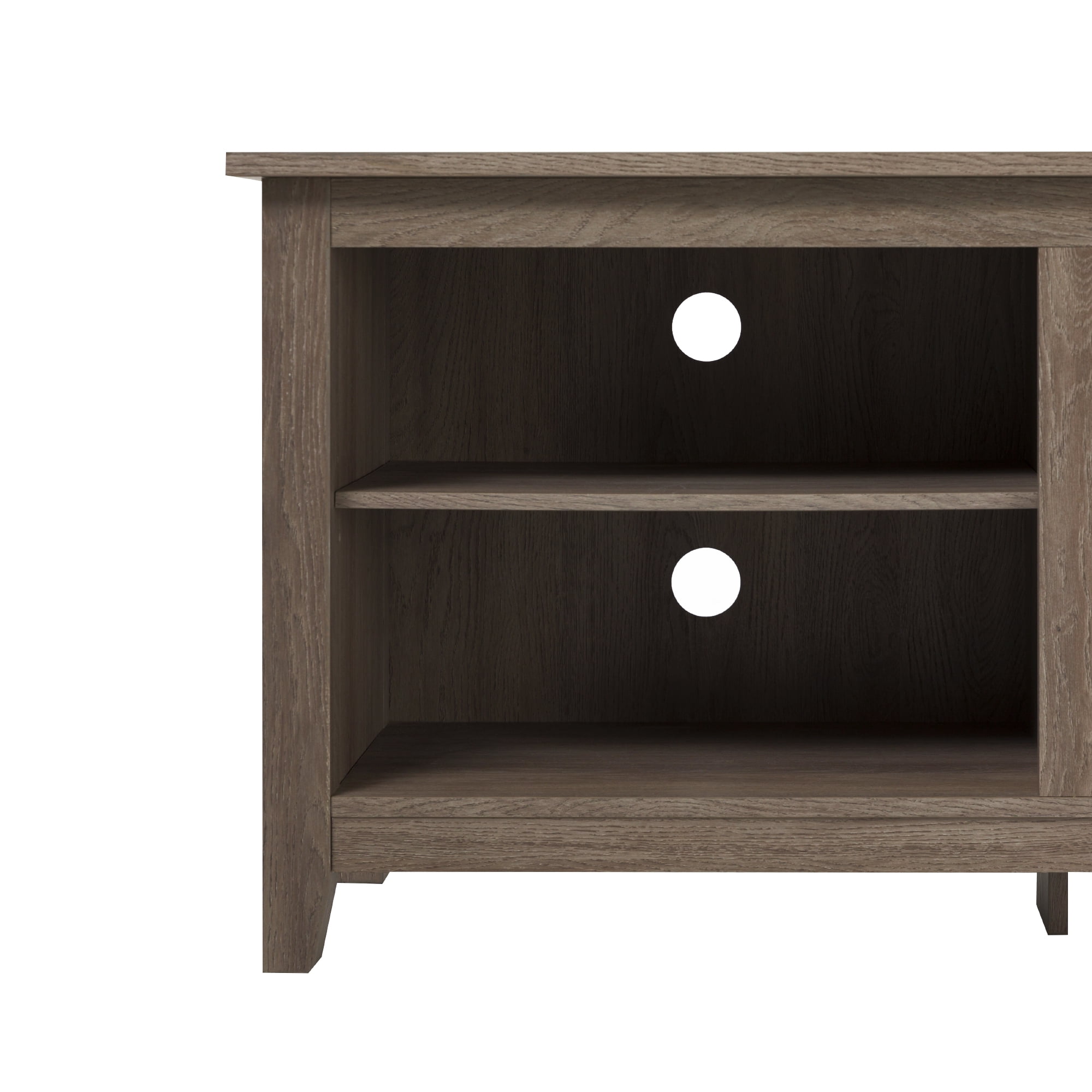 Woven Paths Open Storage TV Stand for TVs up to 80", Driftwood