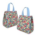 thumbnail image 2 of Pioneer Flower Floral Print Pattern Insulated Lunch Bag for Women & Adults,Large Portable Soft Cooler Lunch Bag,Thermal Food Storage Tote with Pearl Cotton,8.66L,8.75x5.75x9.5 Inch, 2 of 6