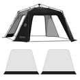 thumbnail image 1 of 2 Pcs Filet de Porte pour Tente de Canopée Dôme Protection Solaire Imperméable, 1 of 9