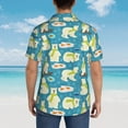 thumbnail image 4 of Balery Cute Polar Bear Fishing Camisas hawaianas de manga corta para hombre, camisas playeras de corte holgado, camisas de vacaciones con botones,X-Large, 4 of 7