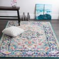 thumbnail image 4 of Saville Tapis de Zone Fiesta Bleu Vert 4 Pieds4"x6'2 Pouces, 4 of 4