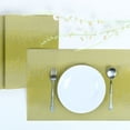 thumbnail image 5 of Uxcell Heat-resistant Modern Style Table Mats Woven Placemats Green 4Pack, 5 of 7