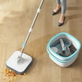 thumbnail image 6 of Household Rotating Mop And Bucket Set, Comes With 2 Free Cloths, Hand Wash, Dust Removal Mop, Sewage Separation, Dry And Wet Dual-use, Suitable For Hardwood Floors, Tiles, Marble, Etc., 6 of 9
