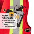 thumbnail image 5 of Pioneer 100% Cotton Hi Vis Surveyor's Safety Vest for Construction - Reflective Tape - 10 Pockets - Class 1 - Red, 5 of 9