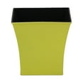 thumbnail image 3 of Contemporary Home Living 7.25" Yellow and Black Solid Tapered Square Planter, 3 of 3