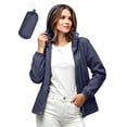 thumbnail image 2 of GUACER Womens Waterproof Hooded Raincoat with Pockets Lightweight Packable Active Outdoor Windbreaker Jackets, 2 of 9