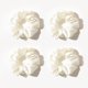 thumbnail image 1 of Paquete de 4 coleteros de seda morera 100 % pura, color blanco, 1 of 5