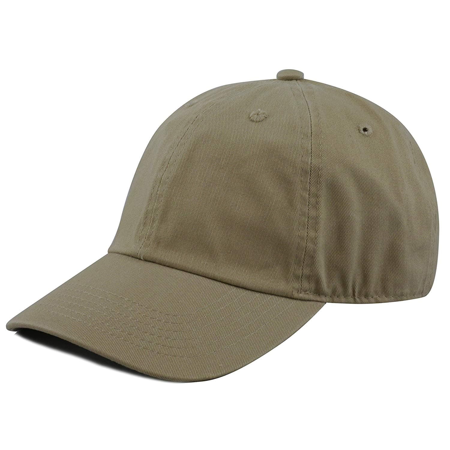 Newhattan Unisex Blank Low Profile Cotton Hat Adjustable Baseball Cap 