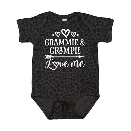 

Inktastic Grammie and Grampie Love Me Gift Baby Boy or Baby Girl Bodysuit